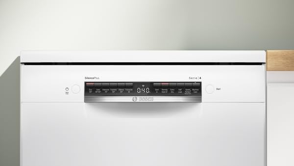 Bosch Series 4 SMS4EMW06G Freestanding Dishwasher, 60cm, White