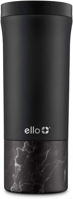Ello Miri 16oz Insulated Stainless Steel Travel Mug with Slider Lid, Black
