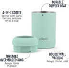 Ello Stainless Steel Insulated Can Cooler | Keeps 12oz, 16oz, Slim Cans, and Glass Bottles Cold | Metal Drink Holder Perfect for Beer, Soda, and Hard Seltzer