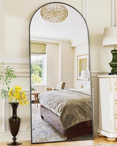 Antok 58" x19” Arched Full Length Mirror, Floor Mirror with Stand,Gold