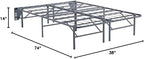 Signature Design by Ashley 1-Piece Box Spring Alternative Full Bed Frame | Box spring alternative, 14-in height, Under-bed storage, Tool-free setup, Included brackets, Better than a Boxspring