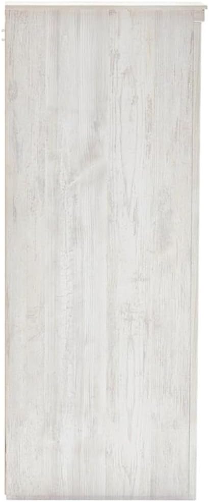 Signature Design by Ashley 6-Drawer Bedroom Dresser, Whitewash, Paxberry | Durable engineered wood and decorative laminate, Arrives pre-assembled for a 5-minute setup, Boho chic whitewash design