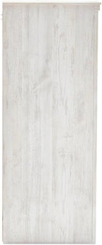 Signature Design by Ashley 6-Drawer Bedroom Dresser, Whitewash, Paxberry | Durable engineered wood and decorative laminate, Arrives pre-assembled for a 5-minute setup, Boho chic whitewash design