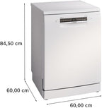 Bosch Series 4 SMS4EMW06G Freestanding Dishwasher, 60cm, White