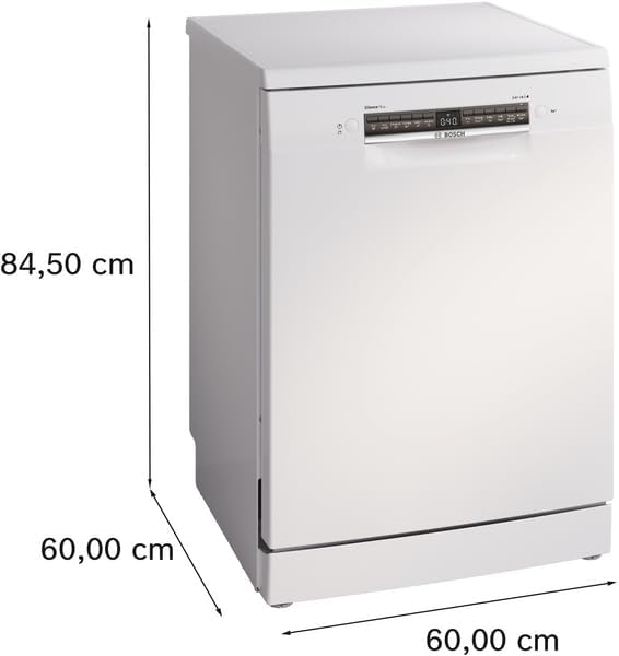 Bosch Series 4 SMS4EMW06G Freestanding Dishwasher, 60cm, White