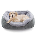 INVENHO Medium Dog Beds for Medium Dogs Washable, Rectangle Dog Bed Medium Size Dog, Orthopedic Dog Bed, Warming Soft Calming Sleeping Puppy Bed Durable Pet Bed with Anti-Slip Bottom M(30"x24"x9")