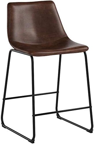 Signature Design by Ashley Counter Height Bar Stools, Set of 2, Brown