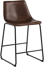Signature Design by Ashley Counter Height Bar Stools, Set of 2, Brown