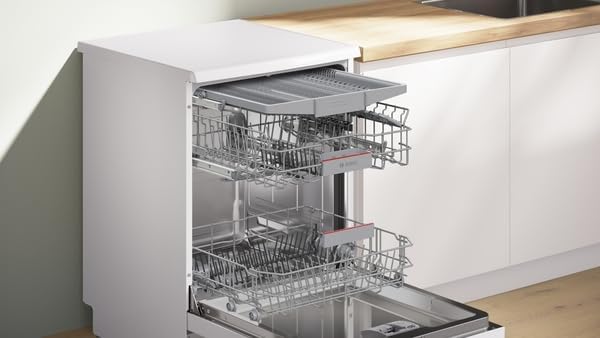 Bosch Series 4 SMS4EMW06G Freestanding Dishwasher, 60cm, White