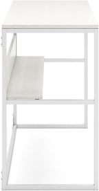 Signature Design by Ashley Deznee Industrial Home Office Desk, White
