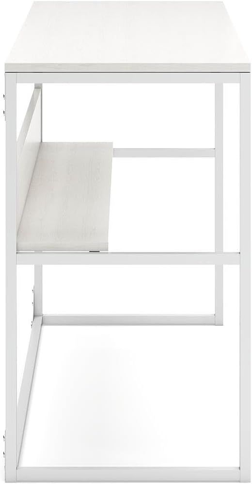 Signature Design by Ashley Deznee Industrial Home Office Desk, White
