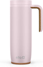 Ello Magnet 18oz Insulated Stainless Steel Travel Mug with Handle, Sonoma