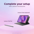 Lenovo Idea Tab Plus Android Tablet | 12.1 inch 2.5K (2560x1600) Display | MediaTek Dimensity 6400 | 12 GB RAM | 256 GB UFS 2.2 | Wi-Fi 5 | Luna Grey | Tab Pen + Folio Keyboard