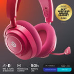 SteelSeries Arctis Nova 7 Wireless Gen 2 - Wireless Gaming Headset for PC - Compatible with PC, PS5, Switch & more - Mobile App Control - 50+ HR with Fast Charge - Mixable 2.4GHz/Bluetooth - Magenta