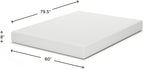 Signature Design by Ashley 8 Inch Memory Foam Queen Mattress in a Box | Medium support with dual-layer construction, Stretch knit cover for easy spot cleaning, Chime Series