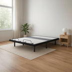 Signature Design by Ashley King Adjustable Bed Frame, Lumbar & Audio | Charcoal gray metal and polyester frame, Multi-color under-bed lighting with motion sensor, 3-year non-prorated warranty