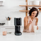 Ninja CREAMi Ice Cream, Sorbet, Milkshake Maker + 3 CREAMi Pints, Black | Sorbet and milkshake modes, Includes three pint containers
