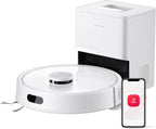 roborock Q7 L5+ Robot Vacuum Cleaner with Mop, Self-Emptying Dock, 8000 Powerful Suction, Anti-Tangle, APP-Controlled Mopping, Electronic Water Tank, PreciSense LiDAR Navigation (White)