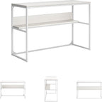 Signature Design by Ashley Deznee Industrial Home Office Desk, White
