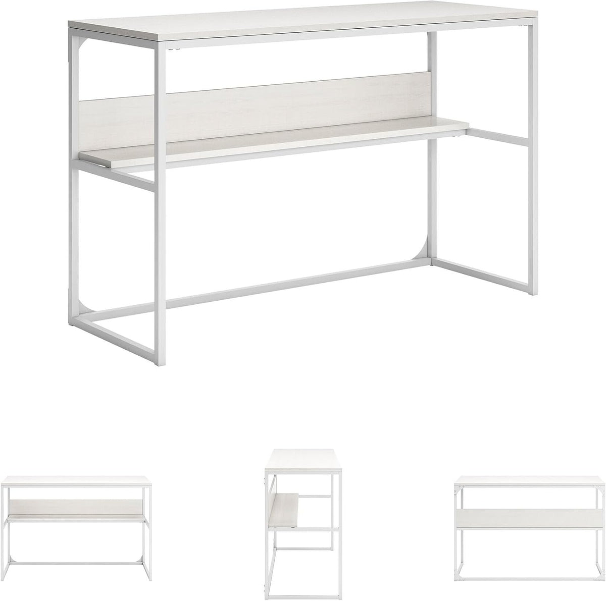 Signature Design by Ashley Deznee Industrial Home Office Desk, White