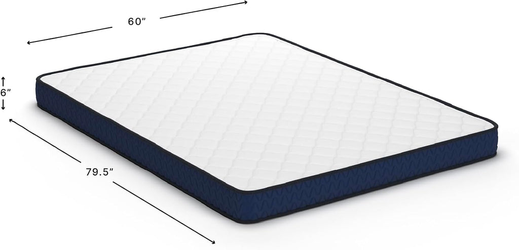 Signature Design by Ashley Memory Foam Mattress, 6-Inch Medium Firm Queen | 3-layer construction, Base and super soft foams, 4-way stretch knit cover, Space saving
