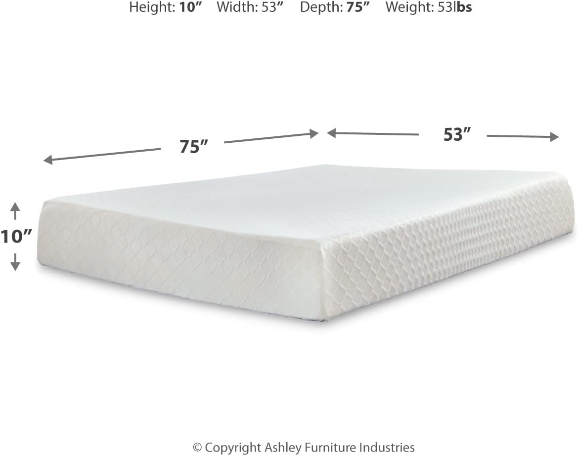 Signature Design by Ashley Chime Memory Foam 10 Inch Full Mattress
