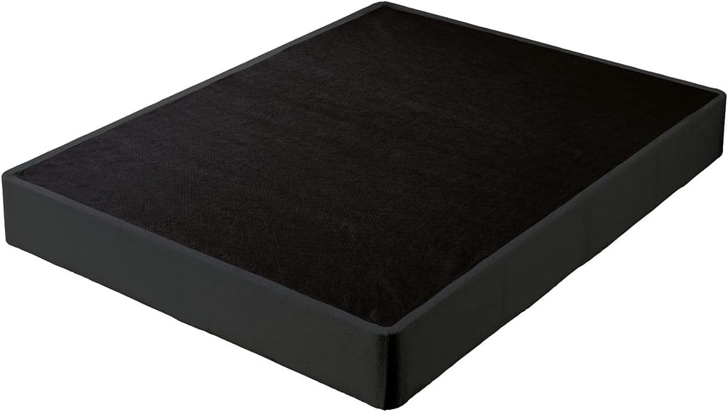 Signature Design by Ashley 10 Inch Metal Box Spring for Full Bed | 10-in height with rounded corners, Folding design for easy transport, Removable black cover, Foundation Series