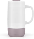 Ello Jane 18oz Ceramic Travel Mug with Handle with Coaster, Mauvewood