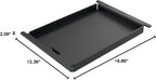 Ninja FlexFlame Half-Size Griddle with Grease Drain, XSKHLFGRIDLE | Rust-Resistant, Carbon Steel, Grill and griddle at once, fitting 6 smash burgers or 8 eggs.