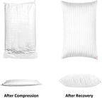 EIUE Hotel Collection Bed Pillows for Sleeping 2 Pack Queen Size，Pillows for Side and Back Sleepers,Super Soft Down Alternative Microfiber Filled Pillows,20 x 30 Inches