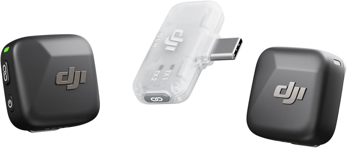 DJI Mic Mini (2 TX + 1 RX), Ultralight, Detail-Rich Audio