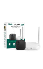 Blink Outdoor XR+ and Wired Doorbell 2K+ — Extended range wireless Outdoor 4 camera and 2K hardwired doorbell. Sync Module XR+ included — 1 camera system + doorbell