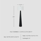 Signature Design by Ashley Hallburg Floor Lamp, Modern Black