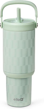 Ello Oasis Go+ 26oz Insulated Stainless Steel Tumbler with Straw, Jadeglow
