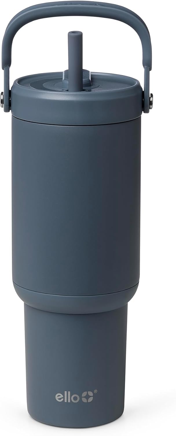 Ello Oasis Go+ 26oz Insulated Stainless Steel Tumbler with Straw, Horizon