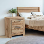 Signature Design by Ashley Rustic Nightstand with USB, Brown Bedside Table