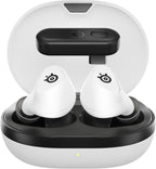 SteelSeries Arctis GameBuds for PS5 - Wireless Gaming Earbuds - 2.4GHz + BT 5.3 - ANC/Transparency - IP55 Water Resistant - 40H Battery - Wireless Charging - PS5, PC, Switch 2, Mobile - White