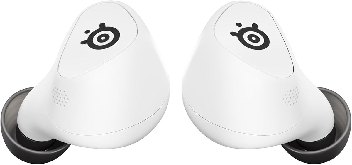 SteelSeries Arctis GameBuds for PS5 - Wireless Gaming Earbuds - 2.4GHz + BT 5.3 - ANC/Transparency - IP55 Water Resistant - 40H Battery - Wireless Charging - PS5, PC, Switch 2, Mobile - White