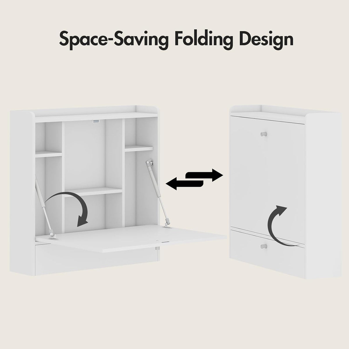 Wall Mounted Table Folding Desk Drop Leaf Floating Table Computer Desk