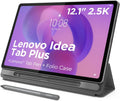 Lenovo Idea Tab Plus Android Tablet | 12.1 inch 2.5K (2560x1600) Display | MediaTek Dimensity 6400 | 8 GB RAM | 256 GB UFS 2.2 | Wi-Fi 5 | Luna Grey |Tab Pen + Folio Case