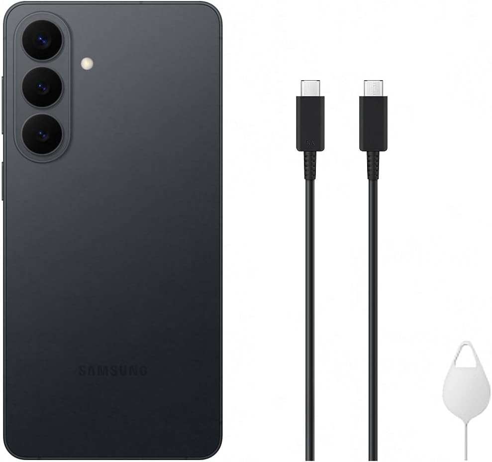 Samsung Galaxy S26+ AI Phone, Customised AP Processor, 50 MP Camera, 12 GB Memory, 256 GB Storage, 4900 mAh Battery, Galaxy AI, Black, 3 Year Extended Warranty (UK Version)