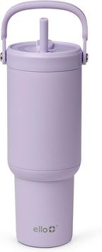Ello Oasis Go+ 26oz Insulated Stainless Steel Tumbler with Straw, Orchid