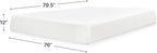 Signature Design by Ashley 12 Inch King Memory Foam Mattress in a Box | Medium Firm comfort with a 12-inch profile and pressure relief, Stretch knit cover for primary bedroom use, Chime Series