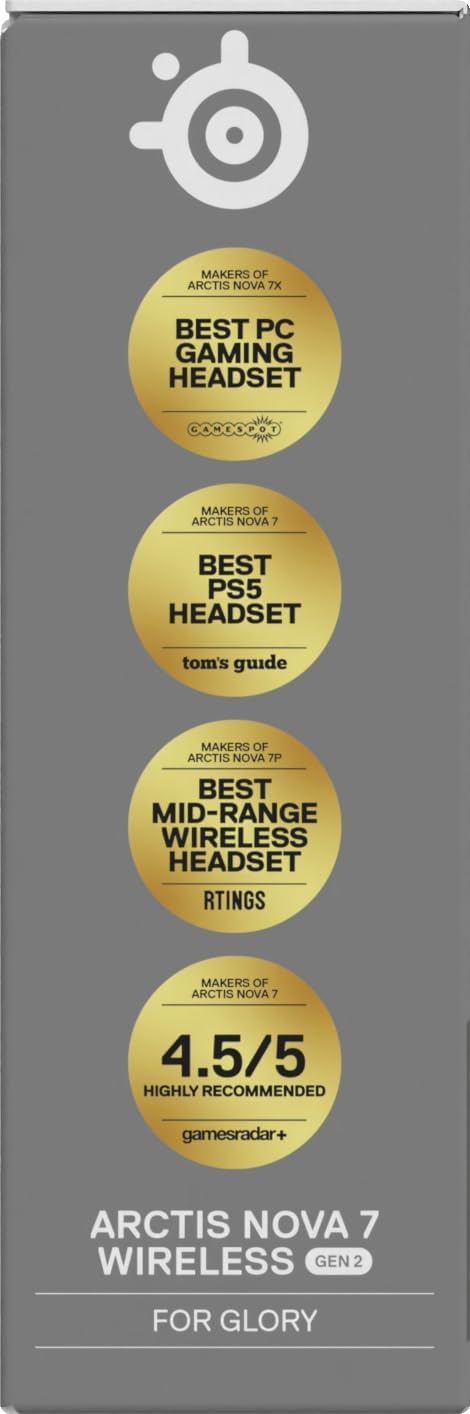 SteelSeries Arctis Nova 7 Wireless Gen 2 - Wireless Gaming Headset for PC - Compatible with PC, PS5, Switch & more - Mobile App Control - 50+ HR with Fast Charge - Mixable 2.4GHz/Bluetooth - Magenta