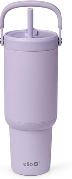 Ello Oasis Go+ 32oz Insulated Stainless Steel Tumbler with Straw, Orchid