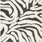 Signature Design by Ashley Thomwith Contemporary Indoor Washable Zebra Design 8 x 10 Rug with Non Slip Backing, Black & White