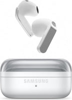 Samsung Galaxy Buds4, Wireless Bluetooth Earbuds, Real Metal Blade, 1-Way Speaker, 24-bit / 96 kHz Ultra Codec, 360 Audio, ANC, White, 2 Year Extended Warranty (UK Version)