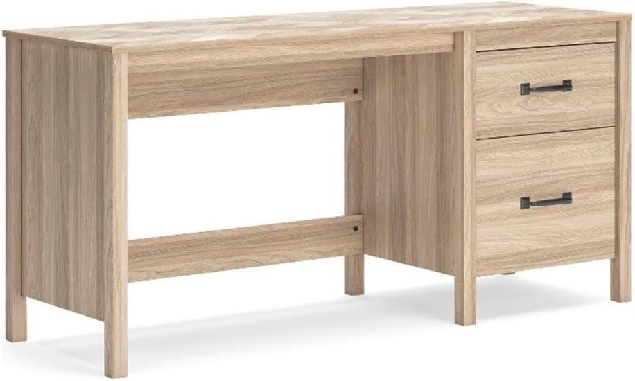 Signature Design by Ashley Ellowick 60" Home Office Desk in Tan
