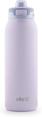 Ello Pop & Fill Insulated Stainless Steel Water Bottle with Quick Fill Lid, Leakproof Locking, Sip or Chug Spout, BPA-Free, Double Wall Vacuum Insulated for Sports, Travel & School- 22oz / 32oz / 40oz