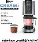 Ninja® CREAMi® 7-in-1 Ice Cream Maker, Ice Cream, Gelato and more, NC301 | Ninja CREAMi transforms frozen bases into ice cream, sorbet and milkshakes at a button touch, from healthy to indulgent.